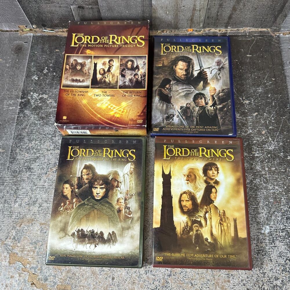 LORD OF THE RINGS‎ - TRILOGY LOT - Widescreen Editions W/ Slipcover DVD